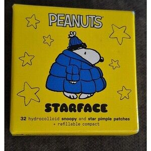 SNOOPY STARFACE HYDRO-STAR COMPACT SET PEANUTS LIMITED EDITION 32 PIMPLE PATCHES